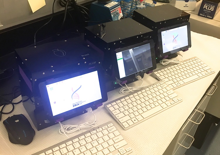 Plum devices in the Pardee Lab.