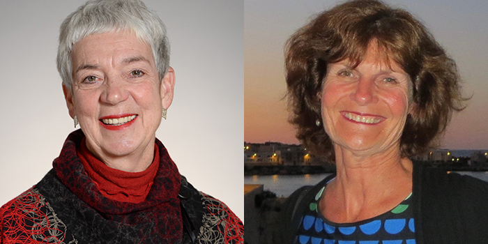 Side-by-side images of Maureen Cava and Susan Blue.