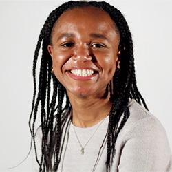 Portrait of Kassia Neckles smiling.